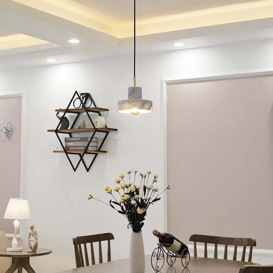 Marmor Hängeleuchte mit integrierter LED