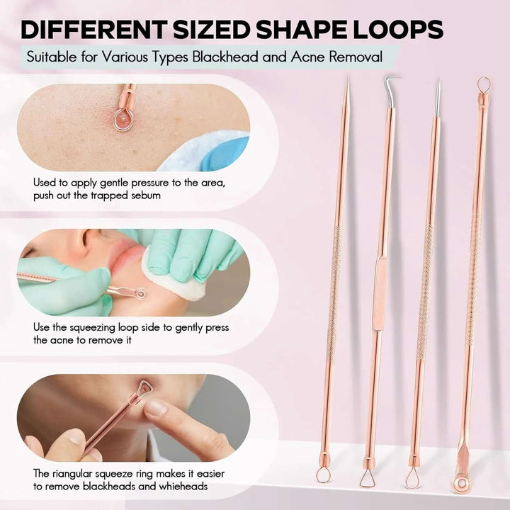 Hochwertiges Mitesser & Pickelentfernungs-Set für reine Haut