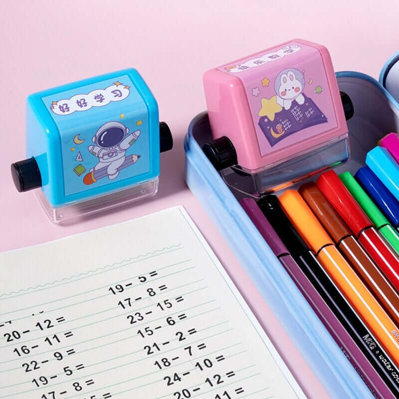 Mathe-Lernstempel - Zahlen-Stempel für Kinder