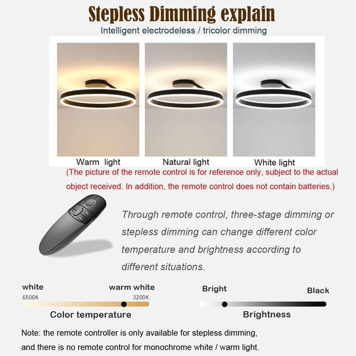 Moderne LED-Deckenleuchte für Wohnzimmer