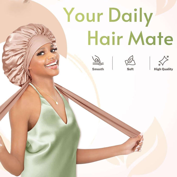 Satin Schlafmütze Damen, verstellbar