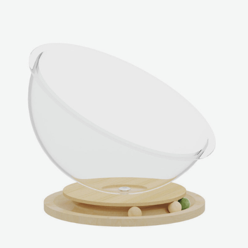 Katzenhöhle mit Spielzeug - Kuschelhöhle Spielpod