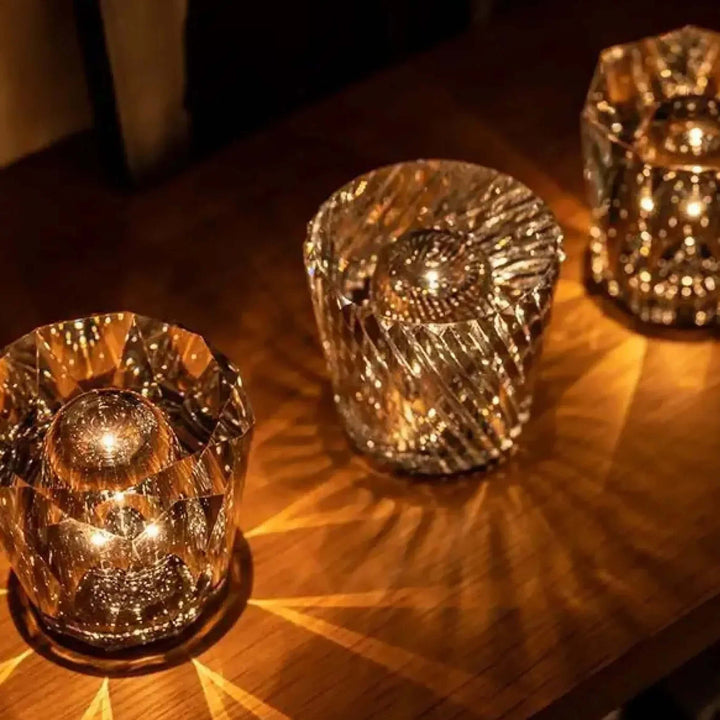 LED Kristall Diamant Tischlampe