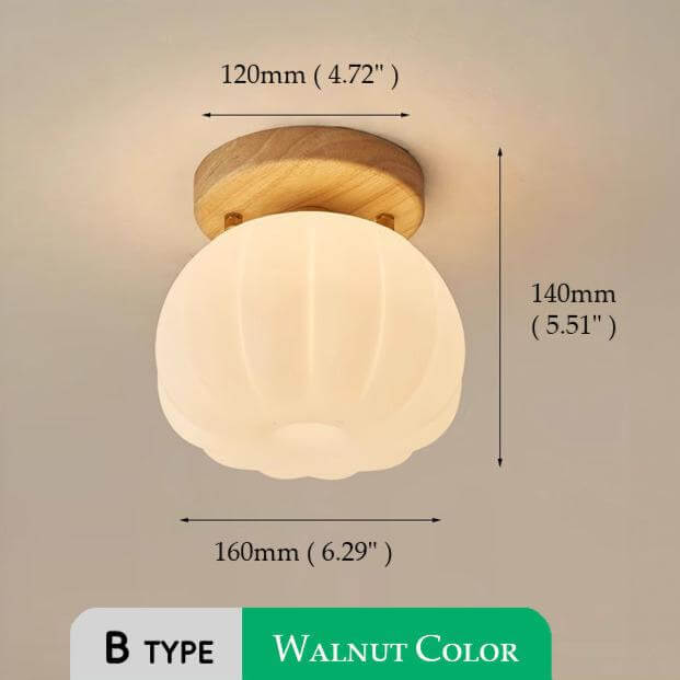 Kürbisförmige Deckenleuchte