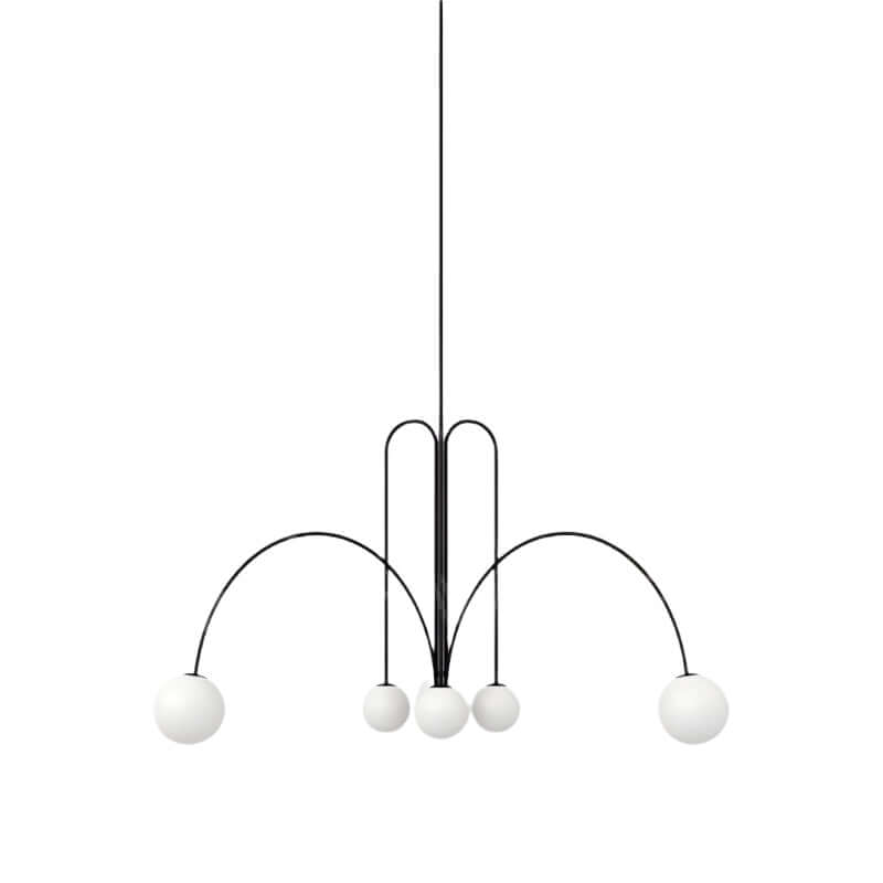 Elegante Pendelleuchte Glas & Metall