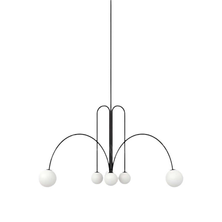 Elegante Pendelleuchte Glas & Metall