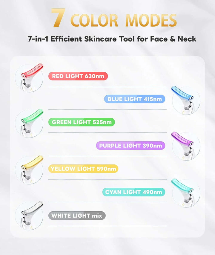 LED-Gesichtsmaske mit 7 Farben - Anti-Aging & Hautpflege