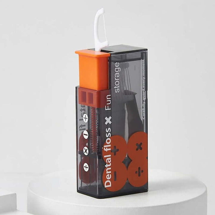 Tragbarer Zahnseidestick-Dispenser mit 10 Sticks