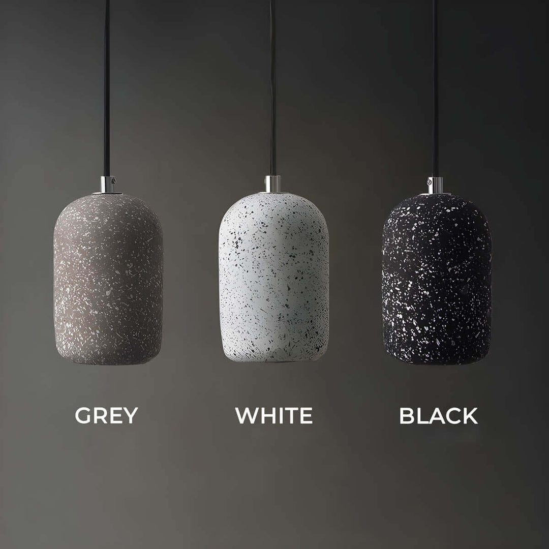 Industrielle Hängeleuchte- Zement & Glas