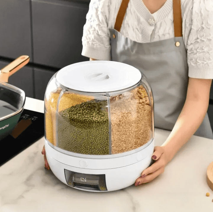 6-Fach Getreidespender, 360° drehbar, luftdicht