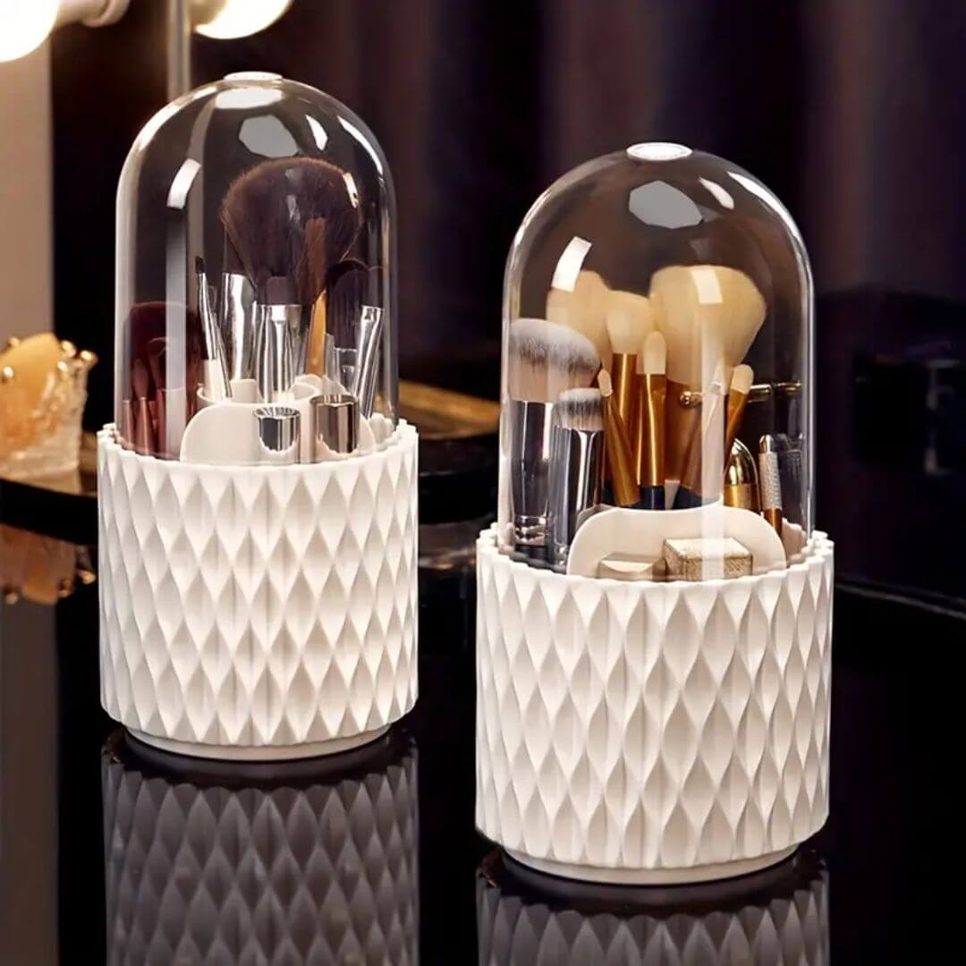 Drehbarer Kosmetik Organizer mit Deckel