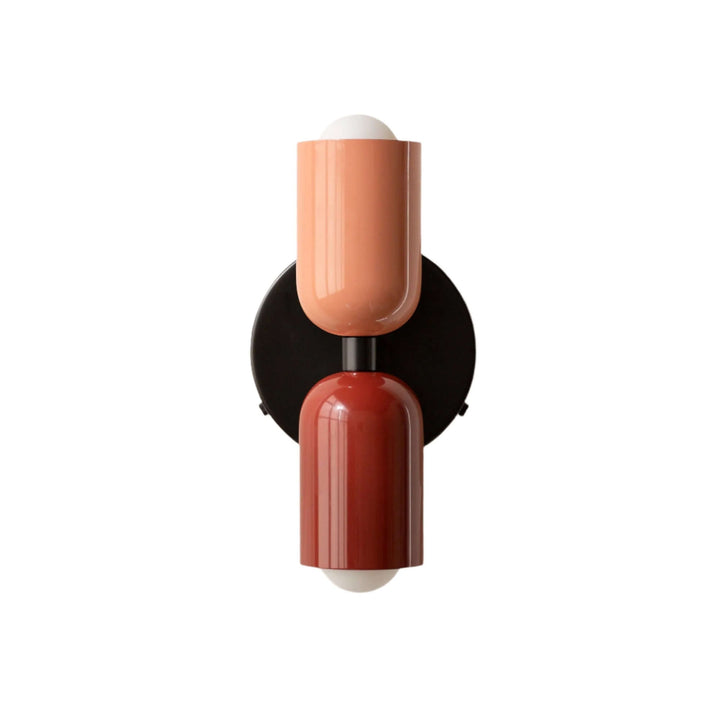 Doppelkopf Wandleuchte Vintage Metall Design