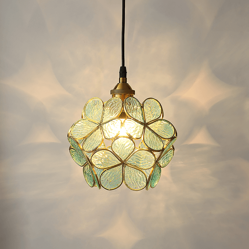 Blüten-Pendelleuchte Glas Modern Nordisch