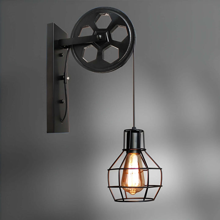 Vintage Industrie LED Wandleuchte