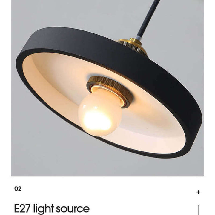 Moderne LED Pendelleuchte im Morandi-Stil