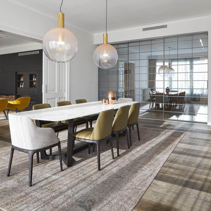 Elegante Pendelleuchte Glas & Metall