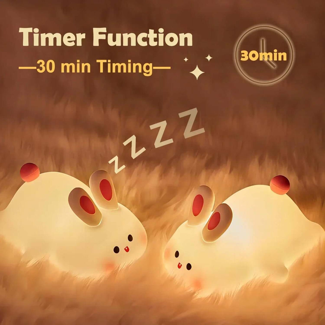 Kuscheliges Nachtlicht Kaninchen: Sanftes LED-Licht für Babys & Kinder