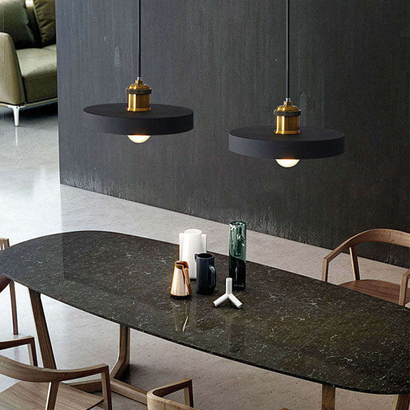 Moderne LED Pendelleuchte im Morandi-Stil