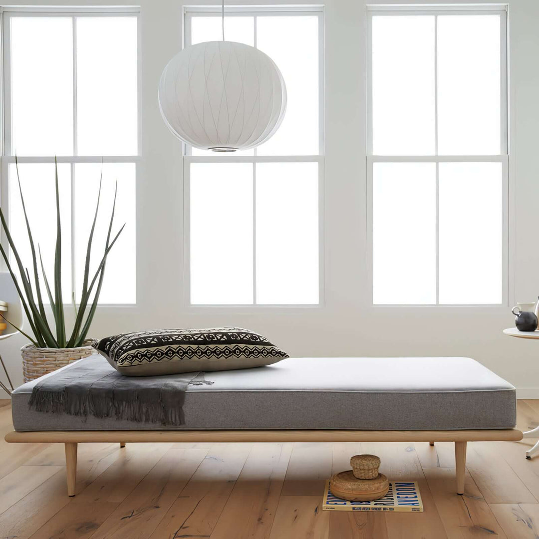 Moderne Hängelampe Weiß - Seide &Stahl