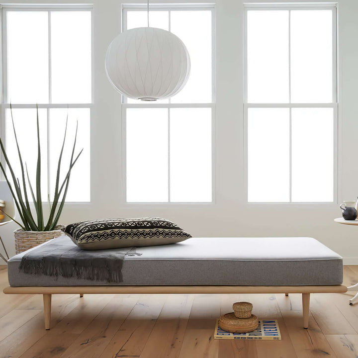 Moderne Hängelampe Weiß - Seide &Stahl