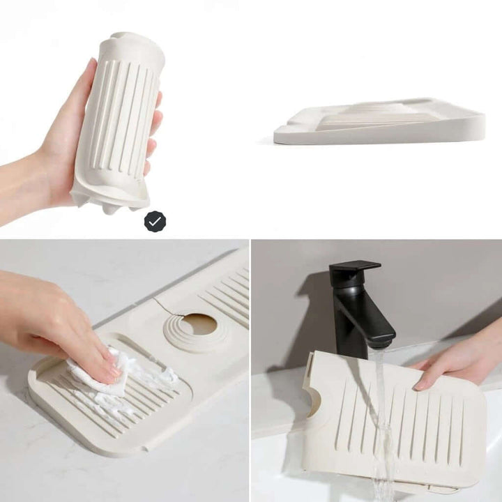 Silikon Ablaufmatte & Spritzschutz für Küche & Bad