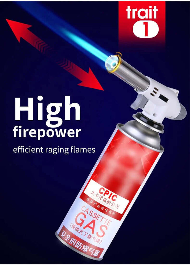 Tragbarer Gasbrenner mit Hochtemperaturflamme