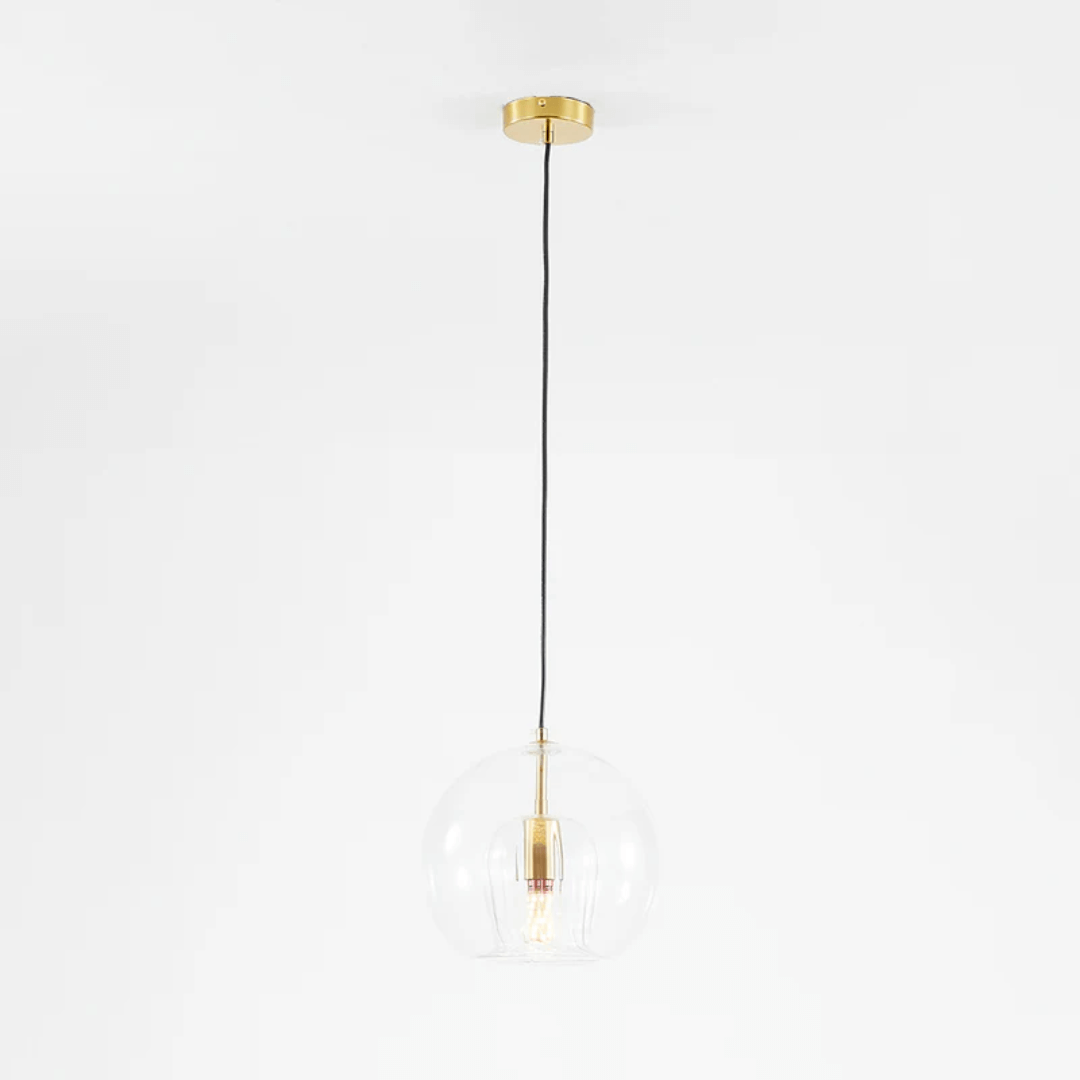 Moderne LED Pendelleuchte Glaskugel - Höhenverstellbar