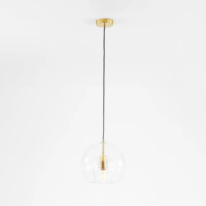 Moderne LED Pendelleuchte Glaskugel - Höhenverstellbar