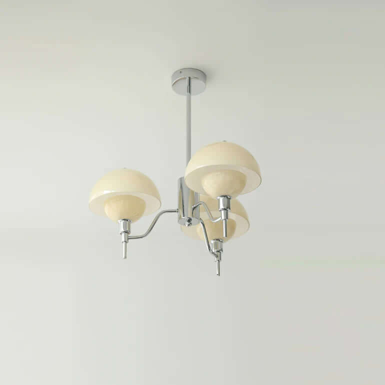 Cremefarbener Blasen-Kronleuchter