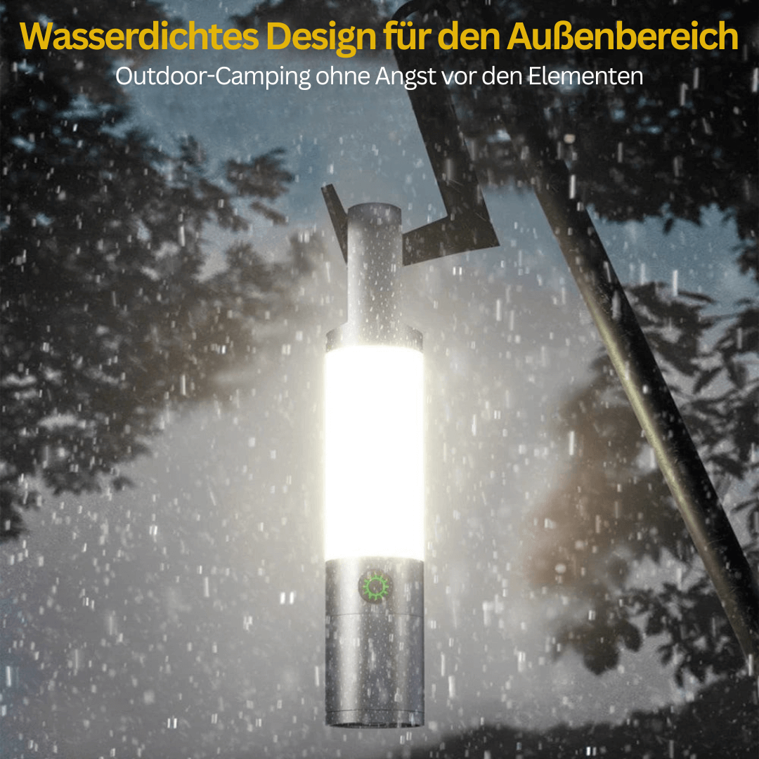 LED Taschenlampe, 1000 Lumen, 4 Modi, USB-C