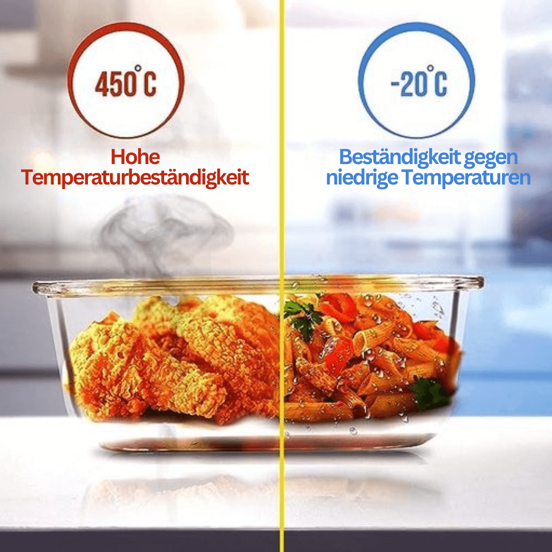 Glas-Lunchbox, Brotdosen auslaufsicher
