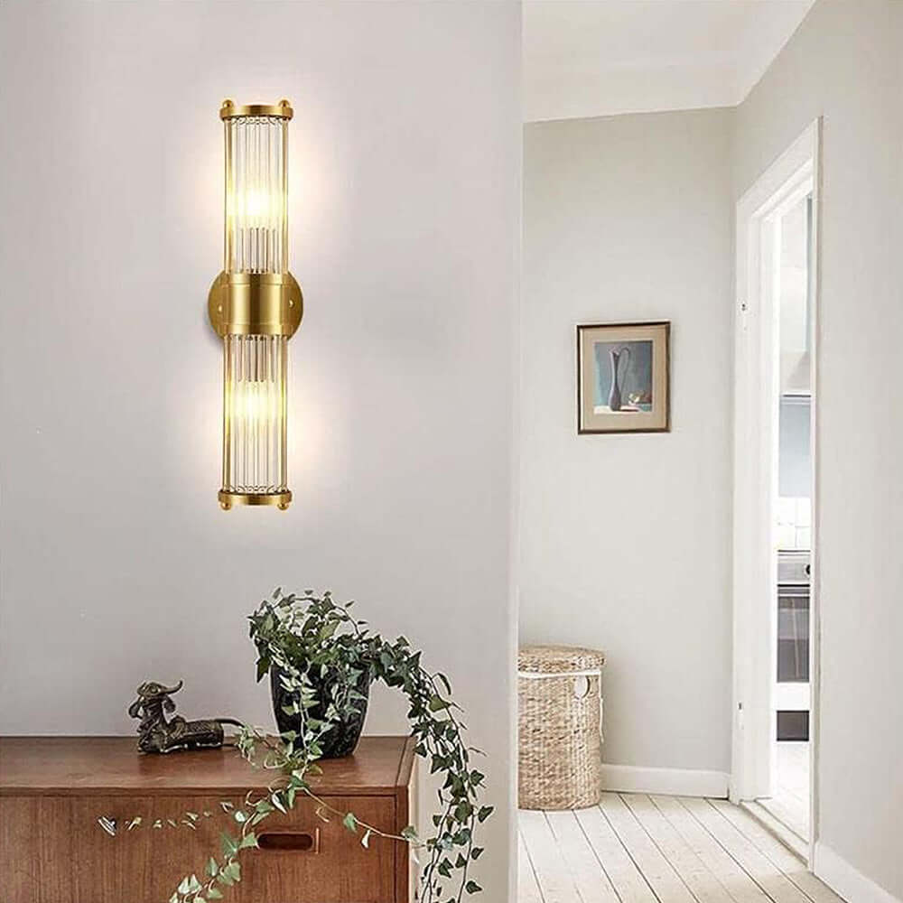 Goldene Wandleuchte Badlampe 48cm Luxus Design