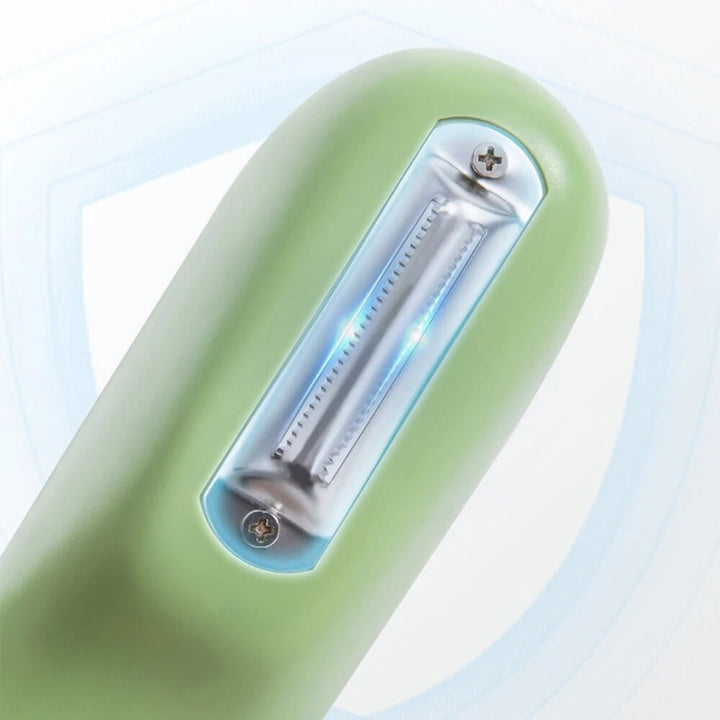 Gemüseschäler mit Auffangbehälter