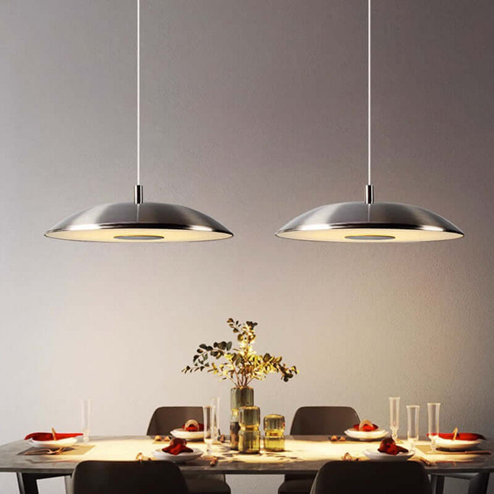 Moderne LED Pendelleuchte - Eisen Nickel