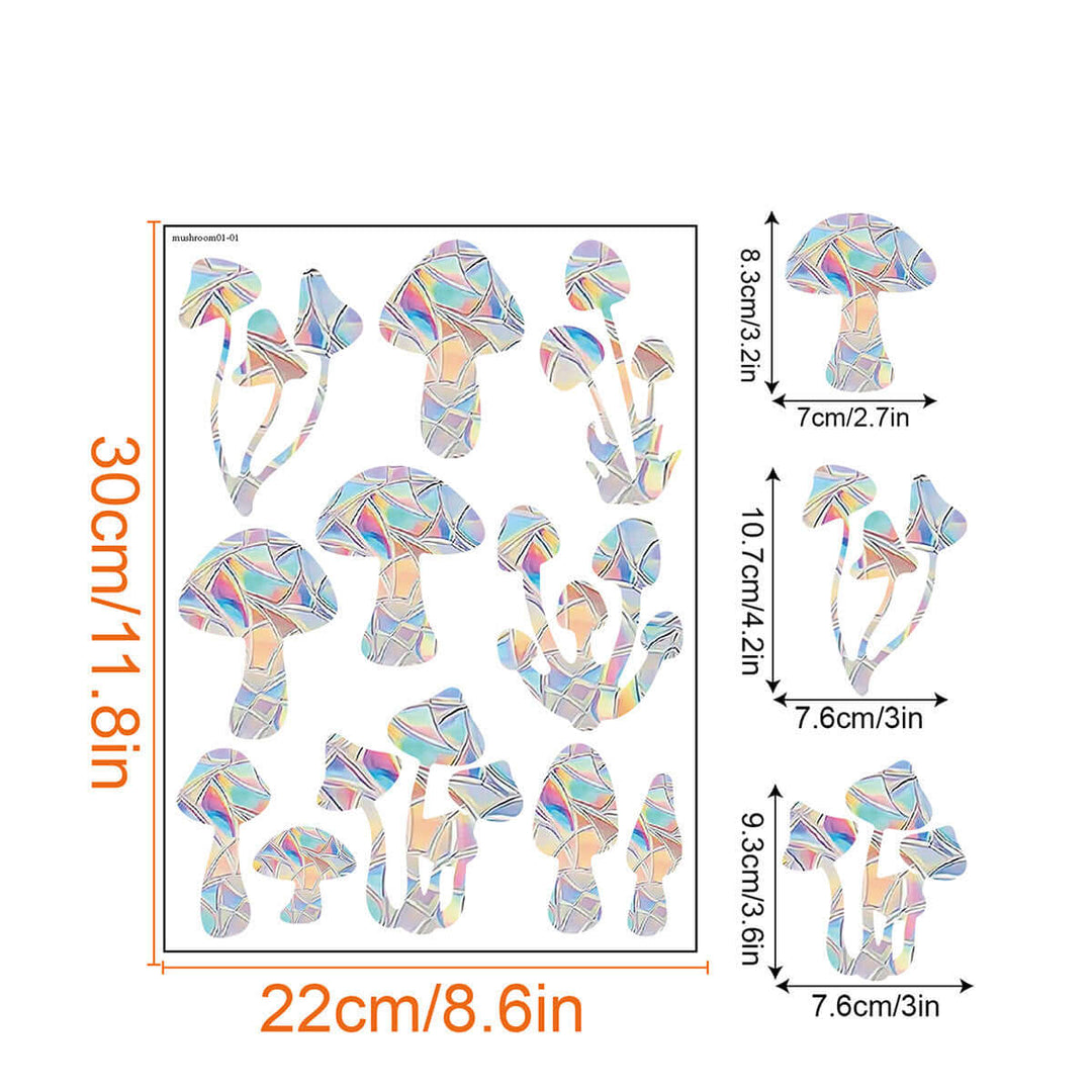 Regenbogen-Fensterdeko - Selbstklebend, Bunt, Dekorativ