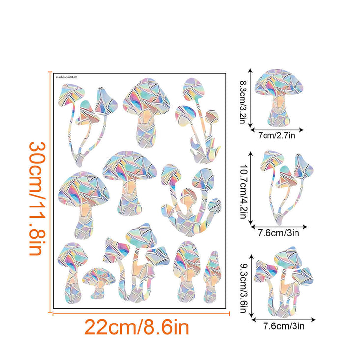Regenbogen-Fensterdeko - Selbstklebend, Bunt, Dekorativ