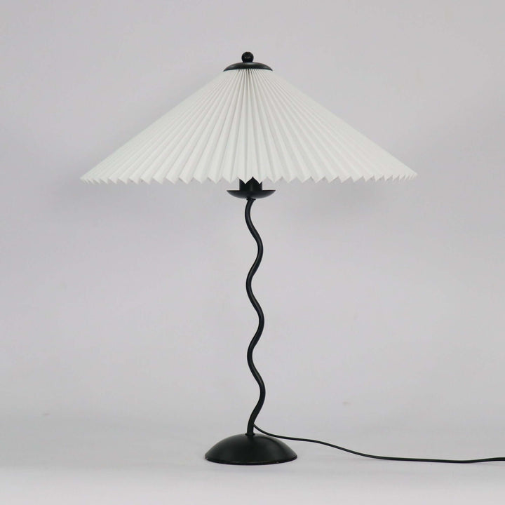 Designer Tischlampe Metall Modern Wellenförmig
