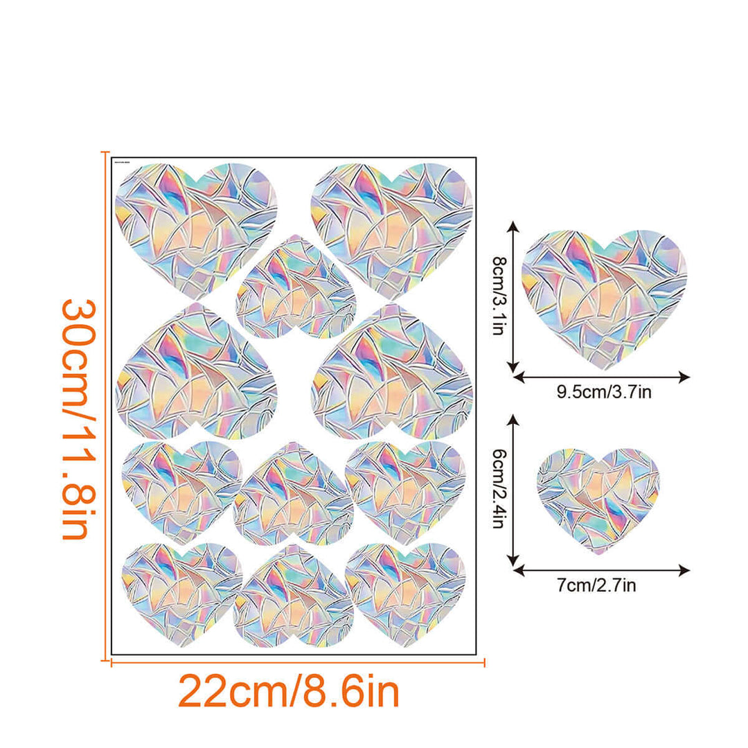 Regenbogen-Fensterdeko - Selbstklebend, Bunt, Dekorativ