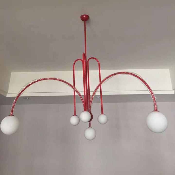 Elegante Pendelleuchte Glas & Metall