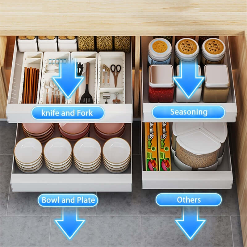 Ausziehbarer Küchenschrank Organizer