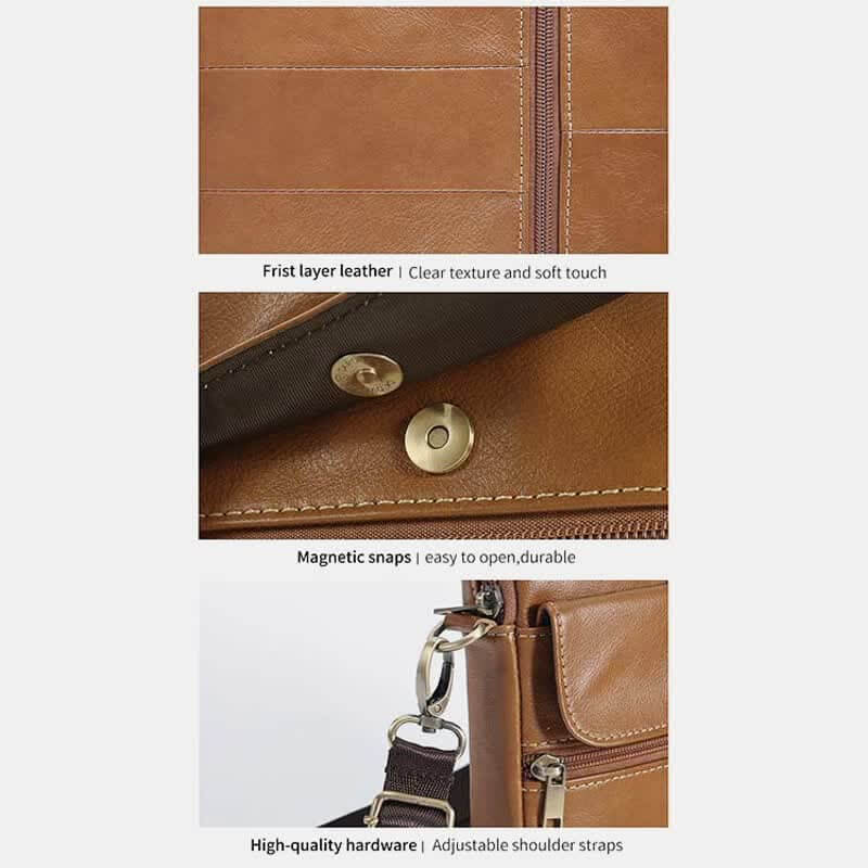 Herren Leder Umhängetasche