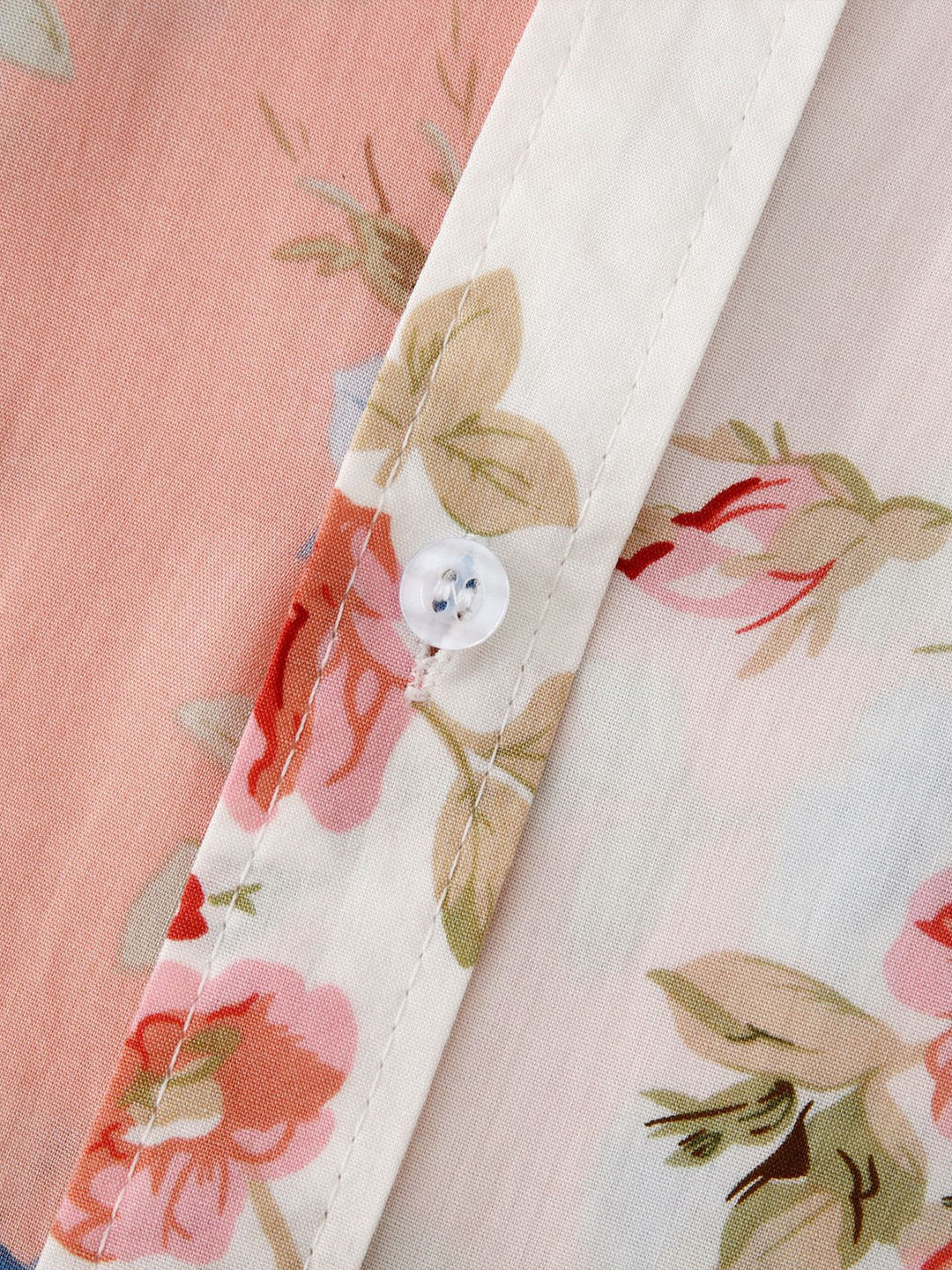 Versatile men's floral short sleeve button-down. Casual and stylish for summer outfits.