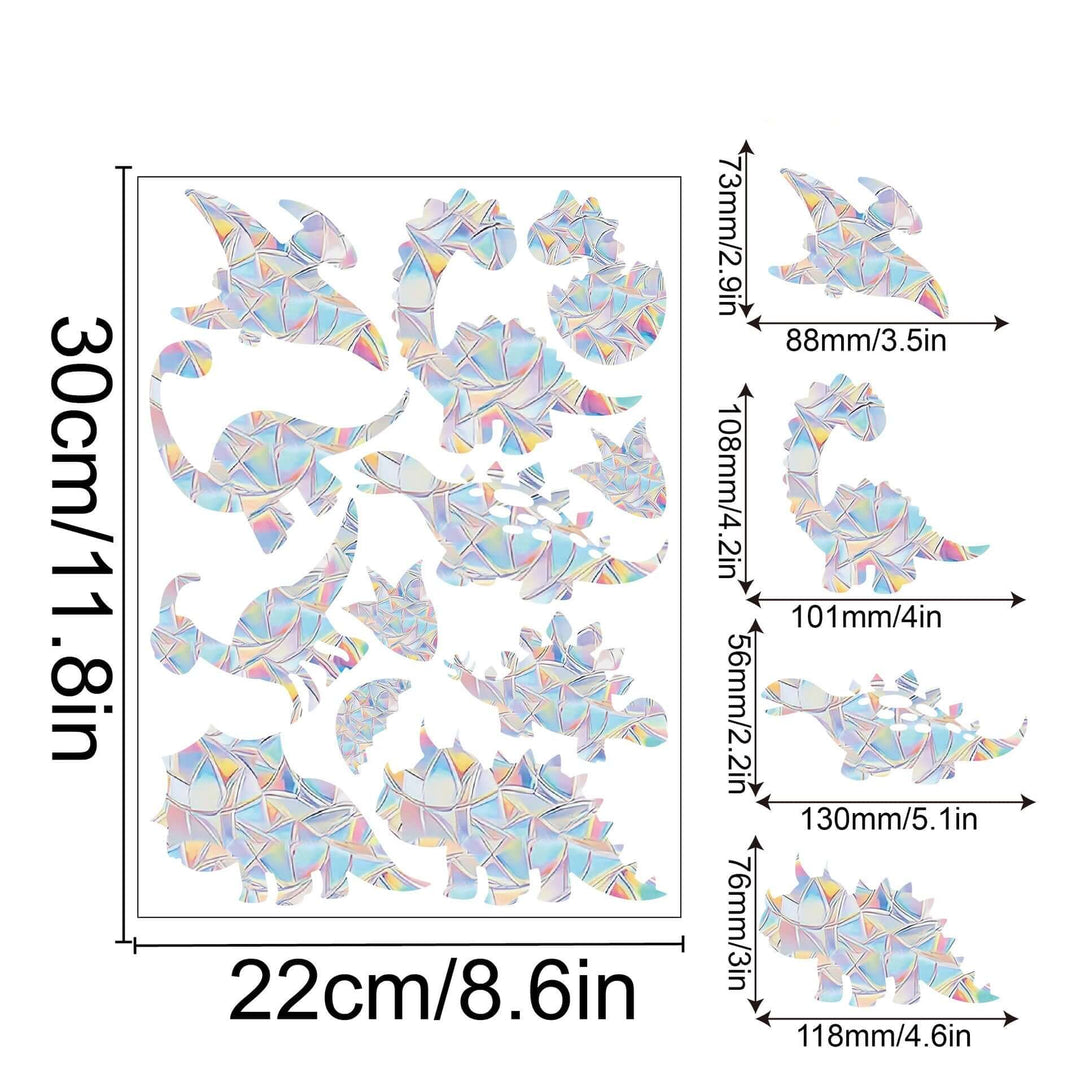 Regenbogen-Fensterdeko - Selbstklebend, Bunt, Dekorativ