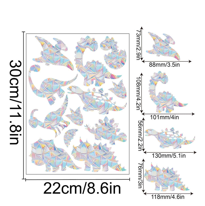 Regenbogen-Fensterdeko - Selbstklebend, Bunt, Dekorativ