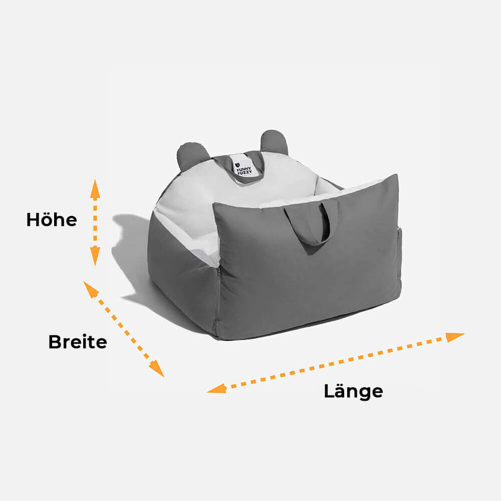 Sicheres Hunde Autobett mit Schutzkissen