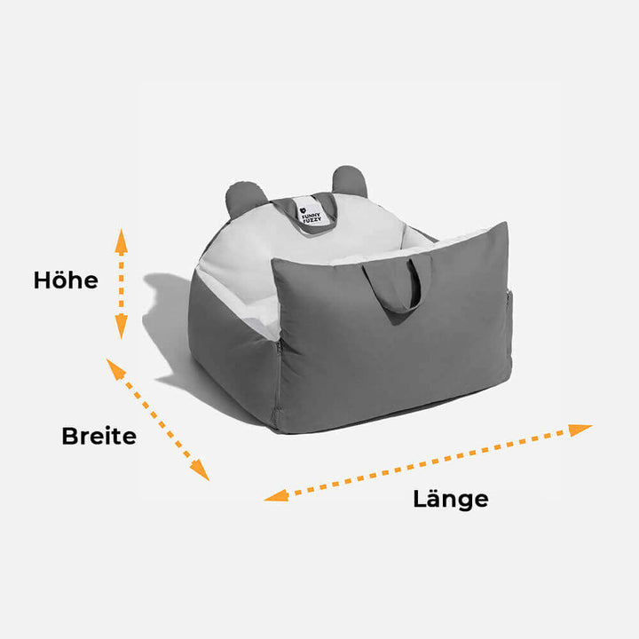 Sicheres Hunde Autobett mit Schutzkissen