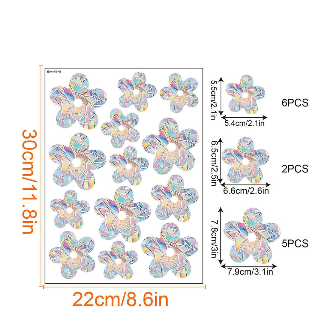 Regenbogen-Fensterdeko - Selbstklebend, Bunt, Dekorativ