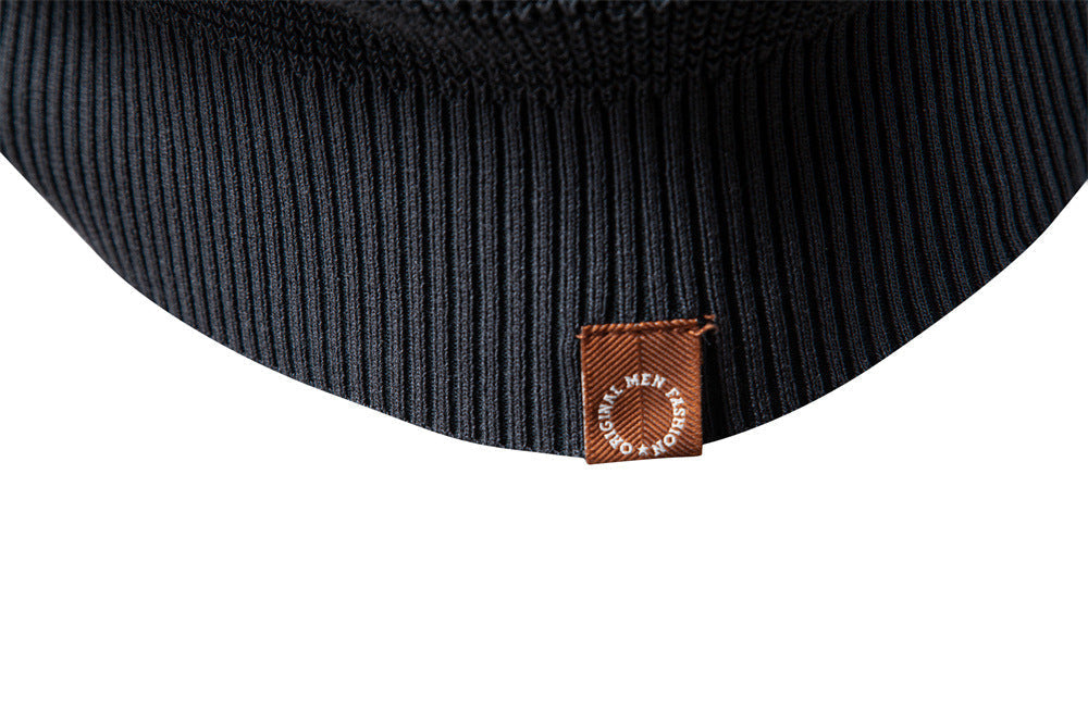 Stylish men's Verona Waffle Knit Sweater, versatile for office casual or weekend wear.
