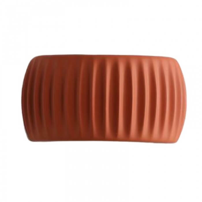 Gerippte Harz Wandleuchte Art Deco Stil