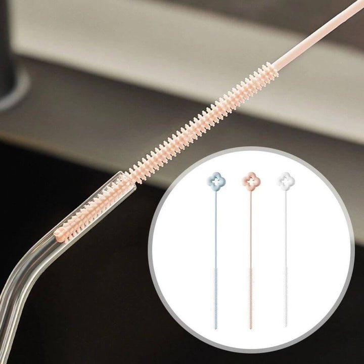 3er Set Trinkhalmbürsten - Effiziente Reinigung